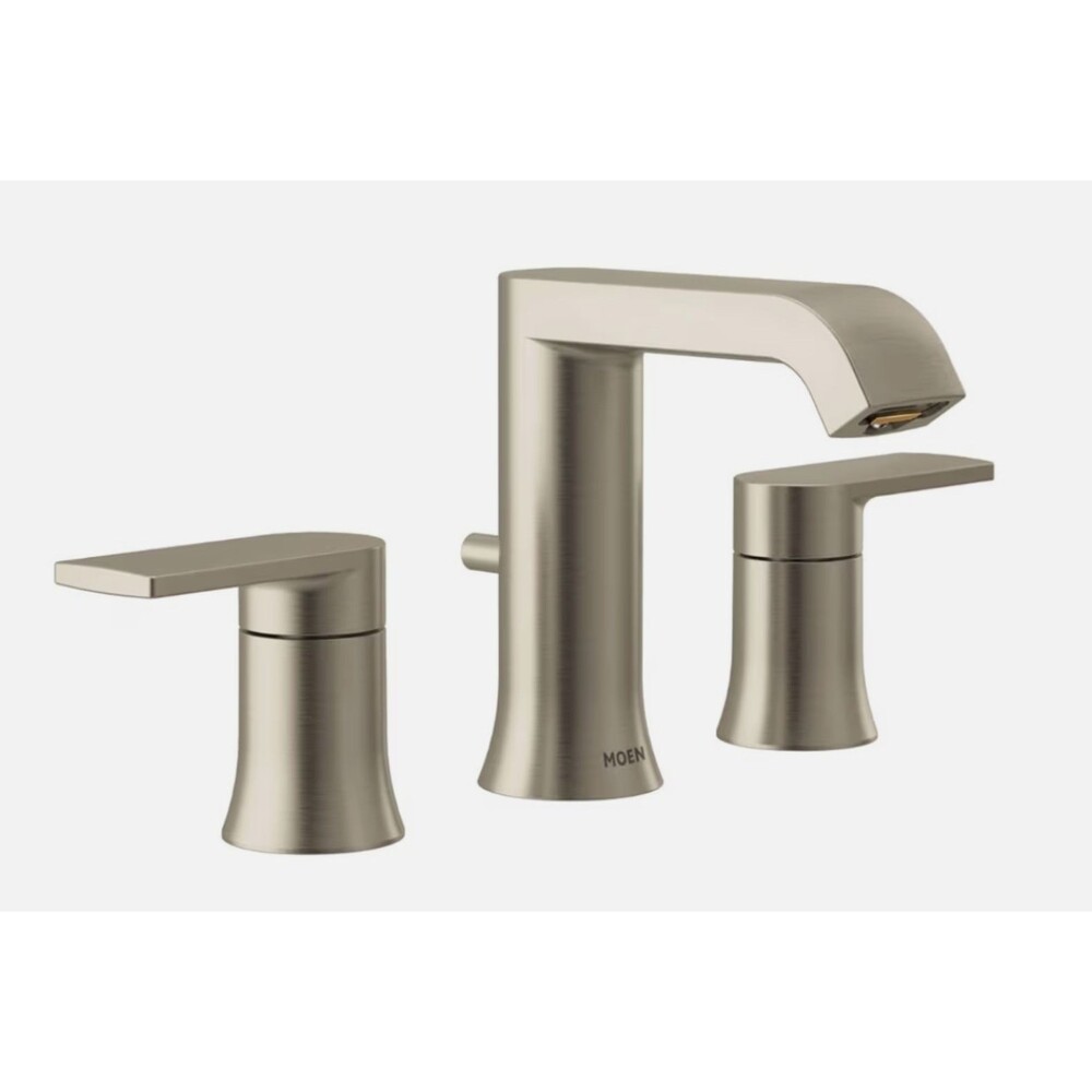 Moen‎ T6708BN Genta LX 1.2 GPM Widespread Bathroom Faucet, Brushed Nickel